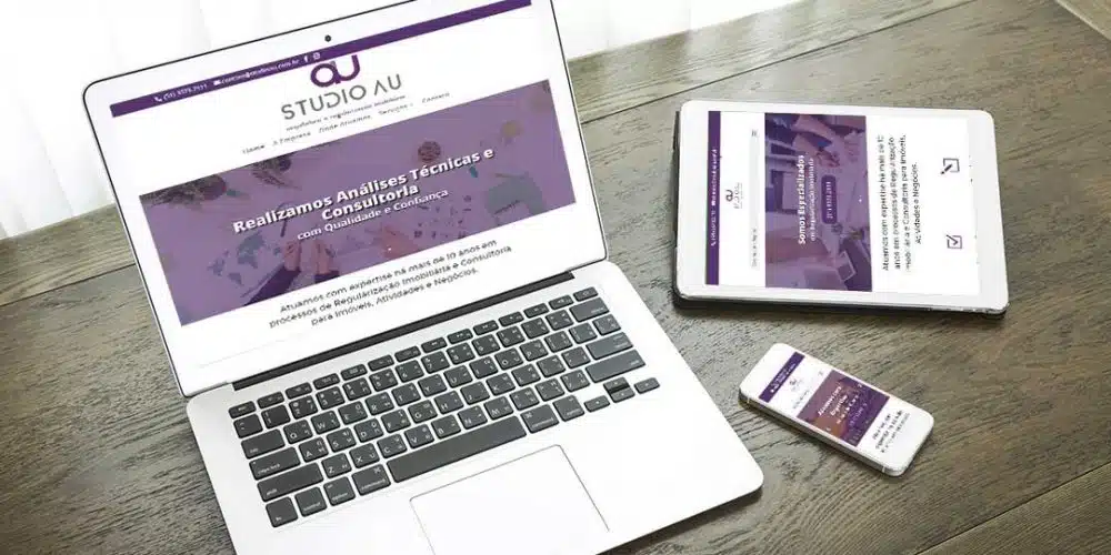 A WD Sites Criação de Sites Porto Alegre Desenvolveu o Site do Studio AU