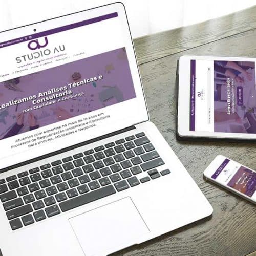 A WD Sites Criação de Sites Porto Alegre Desenvolveu o Site do Studio AU