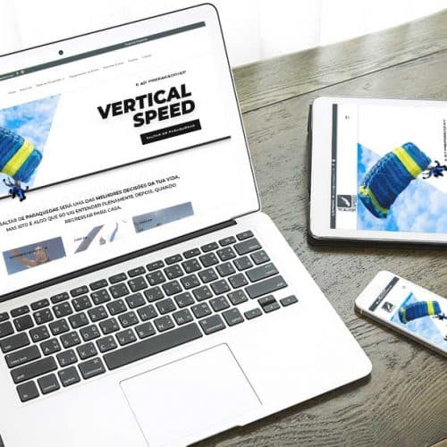 A WD Sites Criação de Sites Porto Alegre Desenvolveu o Site da Vertical Speed